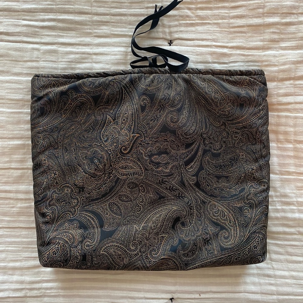 ETRO Milano Signature Black/Brown Paisley Computer Sleeve
